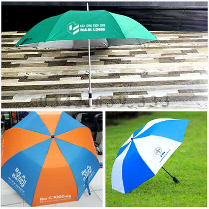 Quà tặng ô dù cầm tay gập 2 in logo theo yêu cầu