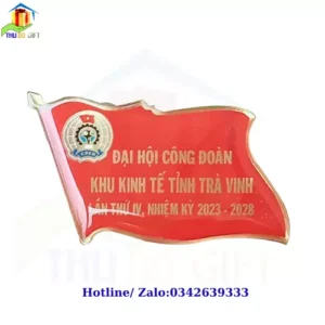 Phù hiệu đại hội công đoàn khu kinh tế tỉnh Trà Vinh