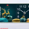 Tranh đồng hồ tráng gương 3D in logo hãng sơn