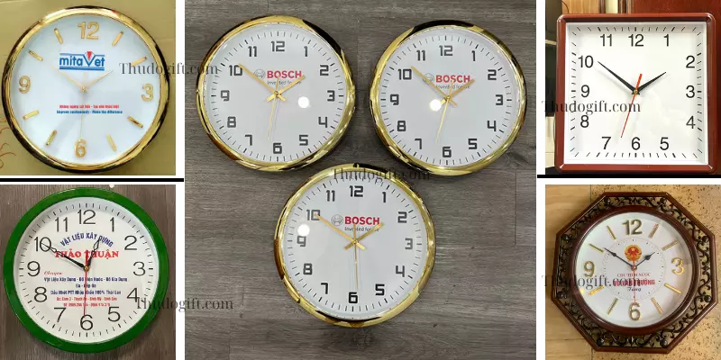 Quà Tết Doanh Nghiệp 2026: Tặng công ty, đối tác, khách hàng 7 Một số mẫu đồng hồ treo tường in logo làm quà tặng Tết 2024