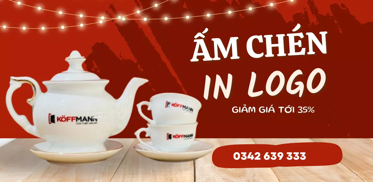 Thủ Đô Gift 13 Quà tặng ấm chén in logo