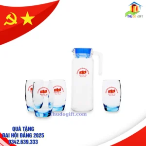 Bộ Bình Cốc In Logo Đại Hội Đảng