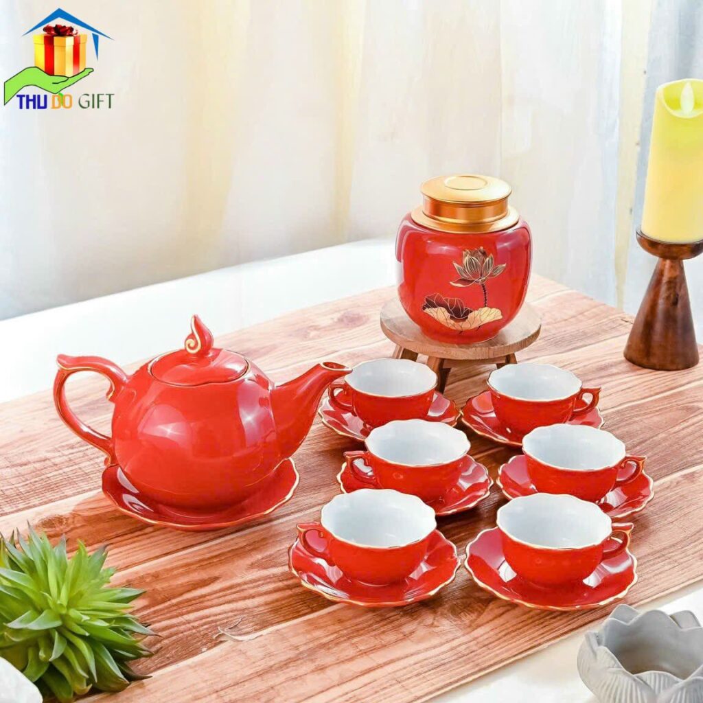 Bộ ấm chén Bát Tràng Bộ ấm chén Bát Tràng