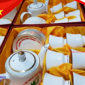 Bộ ấm chén Hoàng Gia in logo