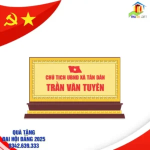 Mẫu biển tên chức danh chủ tịch UBND Xã