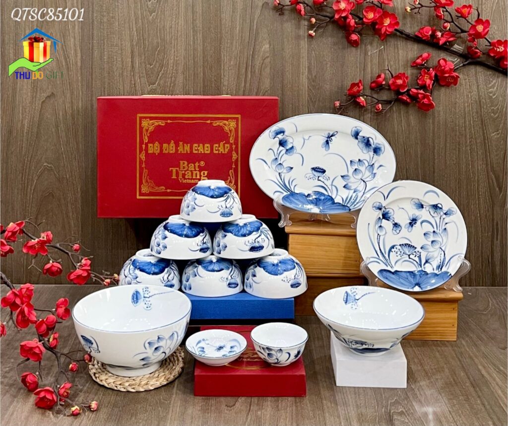 Bộ đồ ăn Bát Tràng cao cấp Bộ đồ ăn Bát Tràng cao cấp