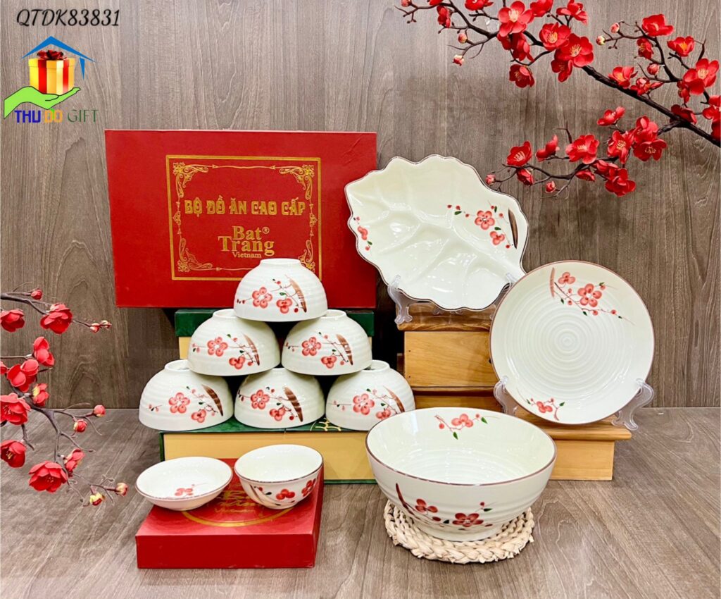 Bộ đồ ăn cao cấp Bát Tràng Bộ đồ ăn cao cấp Bát Tràng