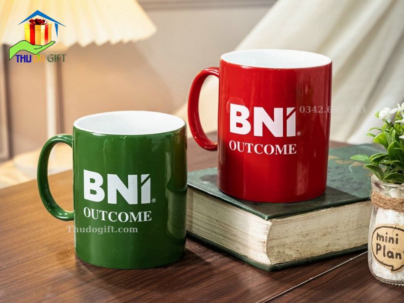 Bộ cốc sứ không nắp in logo Bộ cốc sứ không nắp in logo