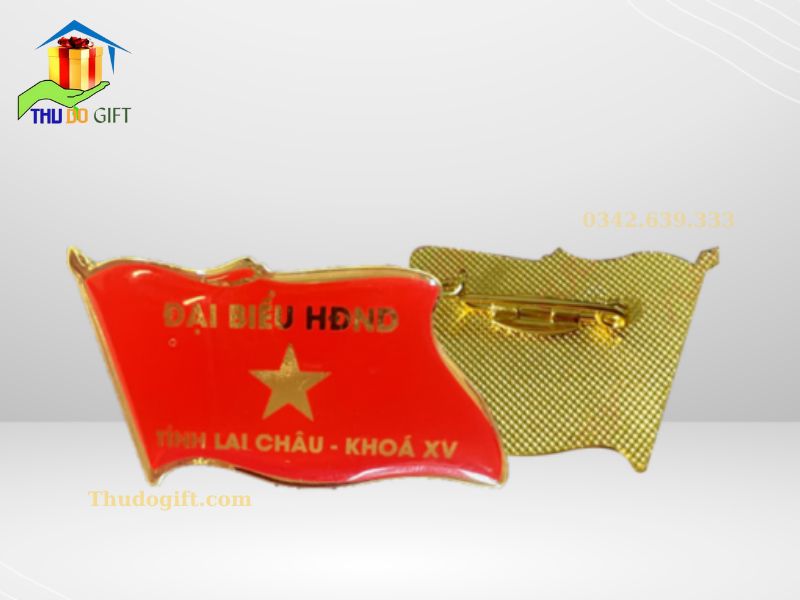Top 10 giải pháp quà tặng Đại hội Đảng tại Hải Dương 1 Phù hiệu Đại hội Đảng hình lá cờ