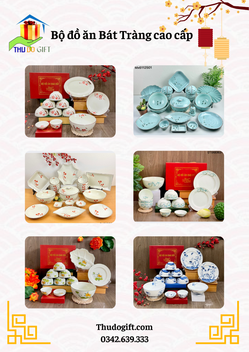 bộ đồ ăn Bát Tràng cao cấp bộ đồ ăn Bát Tràng cao cấp
