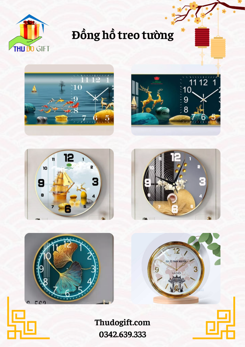 Quà tết cho doanh nghiệp 2025 là đồng hồ treo tường Quà tết cho doanh nghiệp 2025 là đồng hồ treo tường