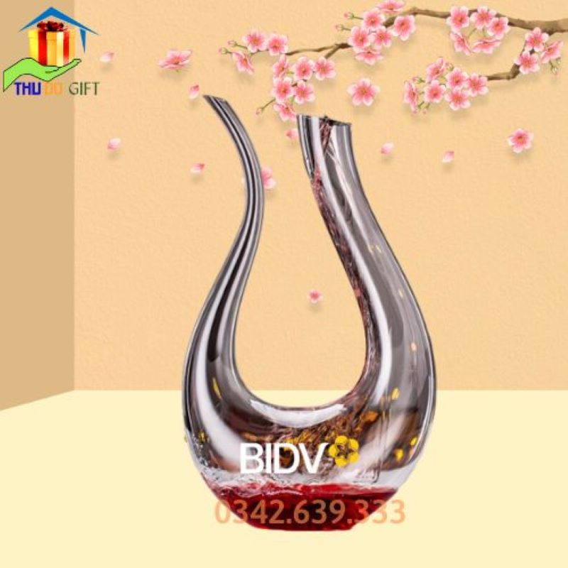 bình rượu thuỷ tinh in logo bình rượu thuỷ tinh in logo
