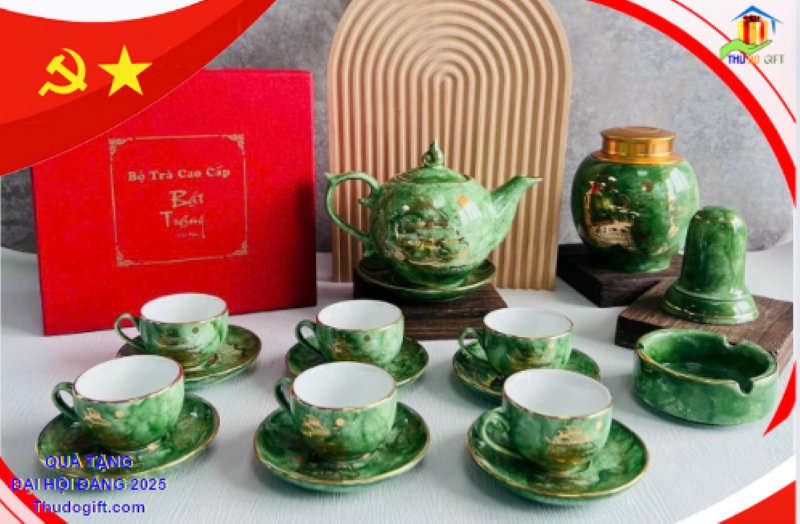bộ ấm chén bát tràng làm quà tặng bộ ấm chén bát tràng làm quà tặng
