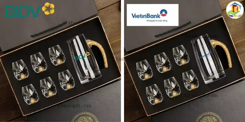 Bộ bình cốc rót rượu vang Bộ bình cốc rót rượu vang