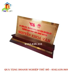 Biển tên chức danh Trưởng ban Pháp chế HDND Huyện