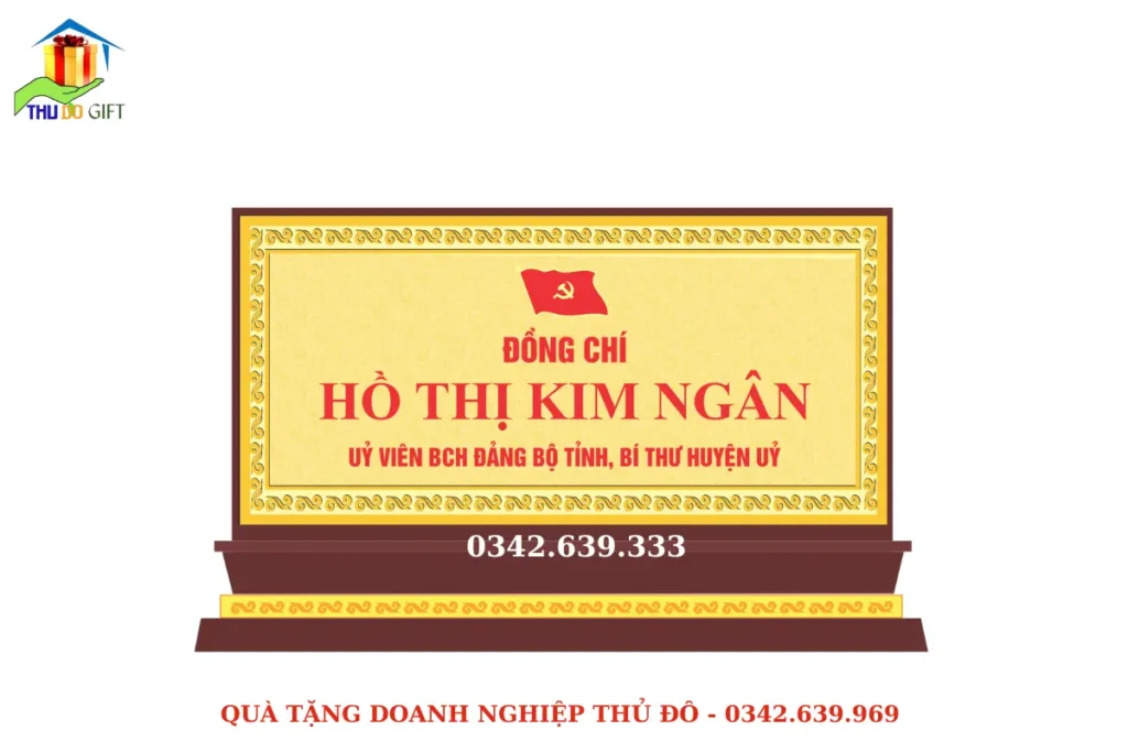 Biển tên chức danh Bí thư Huyện uỷ Biển tên chức danh Bí thư Huyện uỷ
