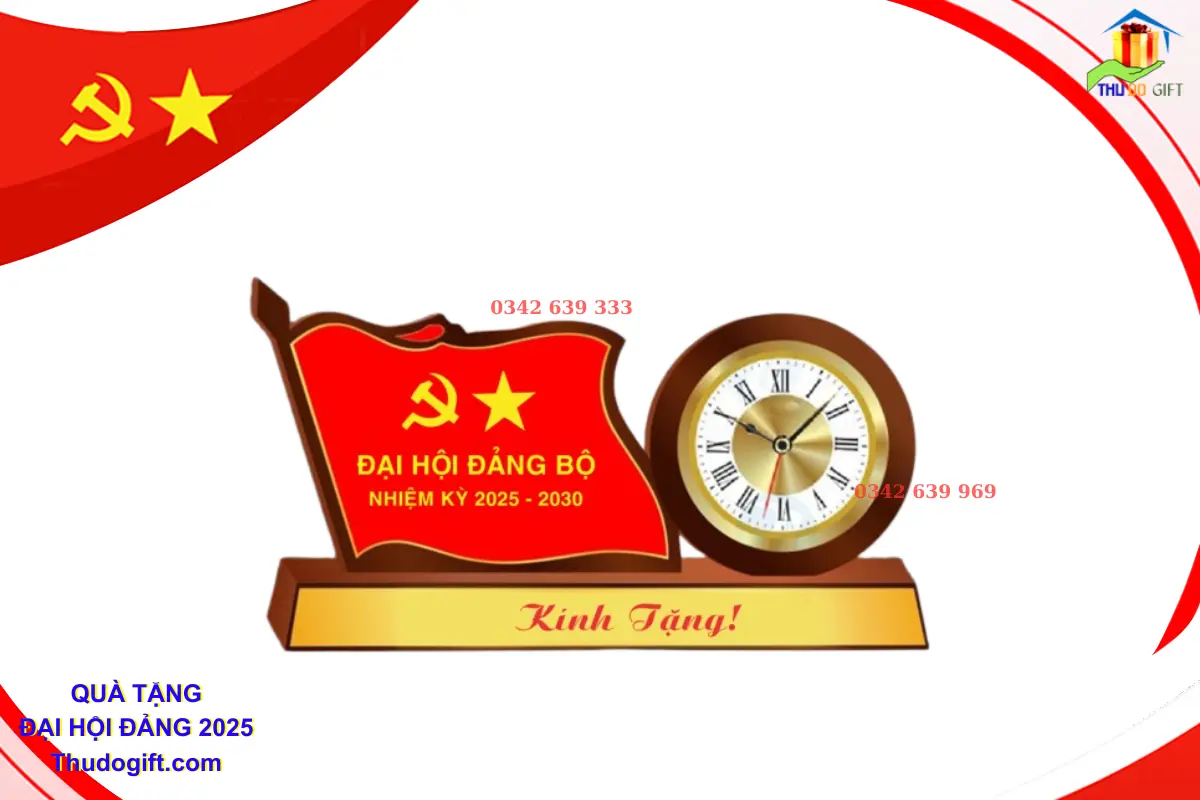Đơn vị cung cấp Quà tặng Đại Hội tại Hưng Yên 19 Đồng hồ Để bàn Quà Tặng Đại hội
