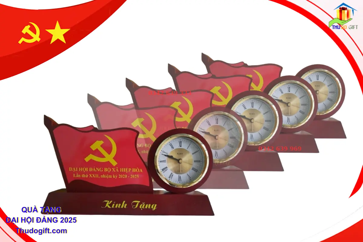 Đơn vị cung cấp Quà tặng Đại Hội tại Hưng Yên 20 Đồng hồ Để bàn Quà Tặng Đại hội