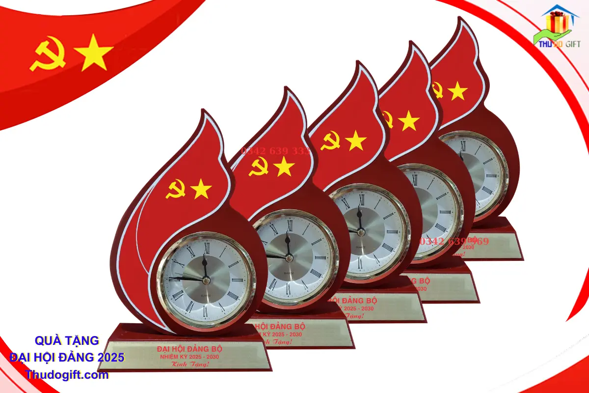 Đơn vị cung cấp Quà tặng Đại Hội tại Hưng Yên 22 Đồng hồ Để bàn Quà Tặng Đại hội
