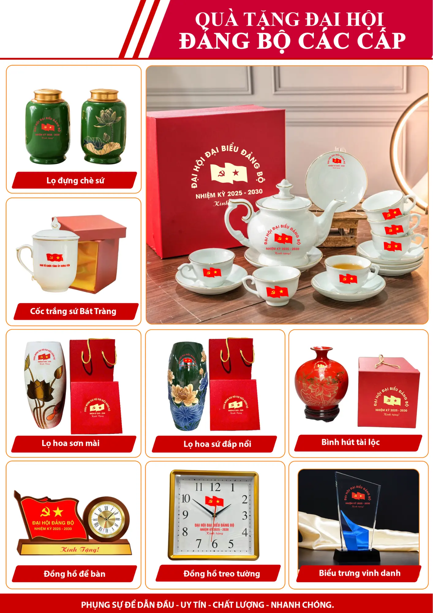 Top 10 giải pháp quà tặng Đại hội Đảng tại Hải Dương   10 Catalogue Quà tặng Đại Hội Đảng