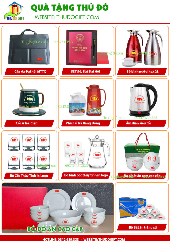 Đơn vị cung cấp quà tặng Đại hội tại Hải Phòng - Thủ Đô Gift 4 giải pháp quà tặng đại hội đảng tại ninh bình