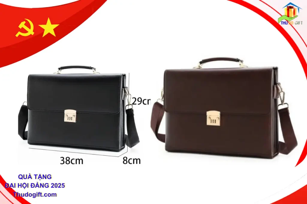 Cặp da cán bộ cao cấp có khoá số Quà tặng Đại hội Cấp tỉnh