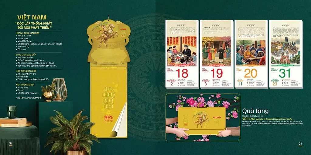 In lịch Tết theo yêu cầu